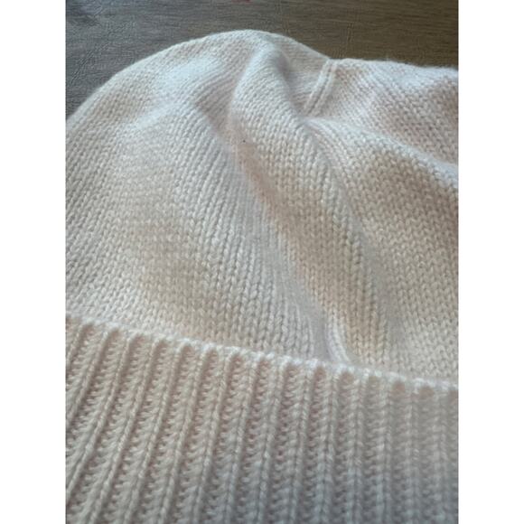 Brand New Cashmere Charter Club Women's One Size Tan-Blue Beanie Hat - Picture 5 of 5